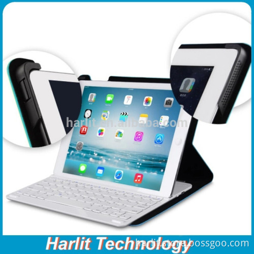 Aluminum Mechanical Bluetooth Keyboard With Stand For iPad 2 3 4 Leather Cover Optional